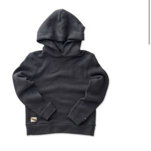 Tracksmith NDO Merino Wool Hoodie in Dark Gray